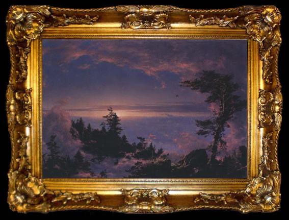 framed  Frederic Edwin Church Above the Clouds at Sunrise, ta009-2